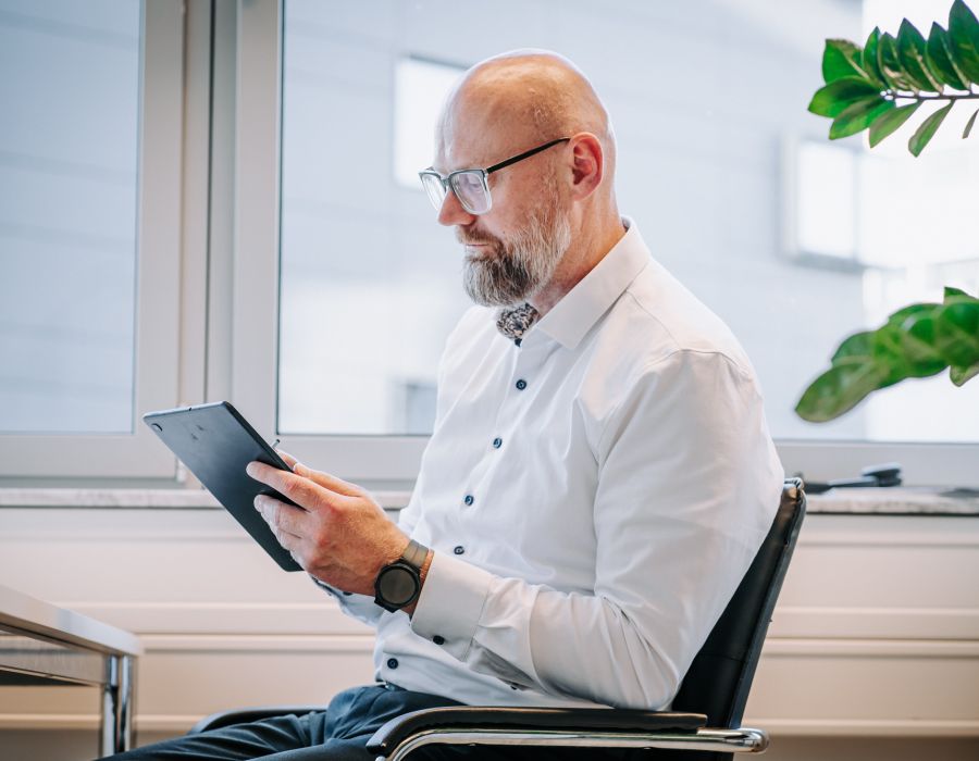 Claas-Peter Müller bei der Arbeit